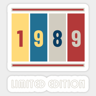 Born in The &#39;80s Vintage Design Sticker